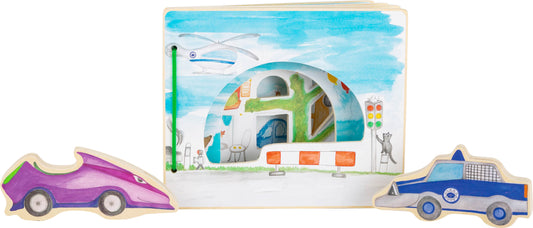 Carte Interactivă din Lemn - Poliția în Acțiune - Small Foot