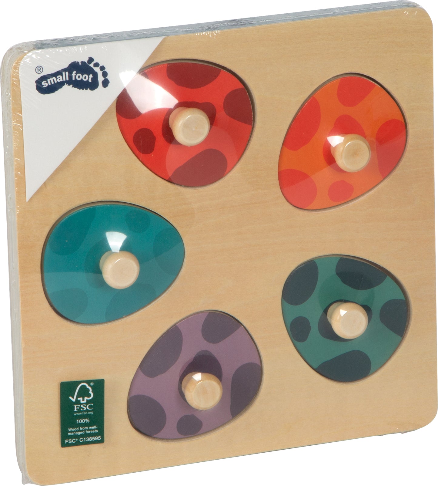 Joc de Memorie și Puzzle 3D din Lemn - Dinozauri (Small Foot)