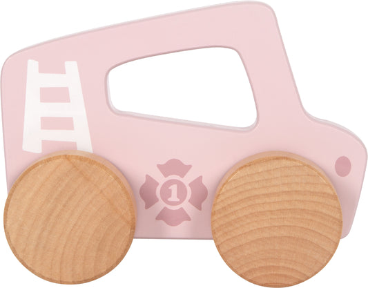 Mașinuță de Împins și Apucat din Lemn "Roz Pastel" (Small Foot)