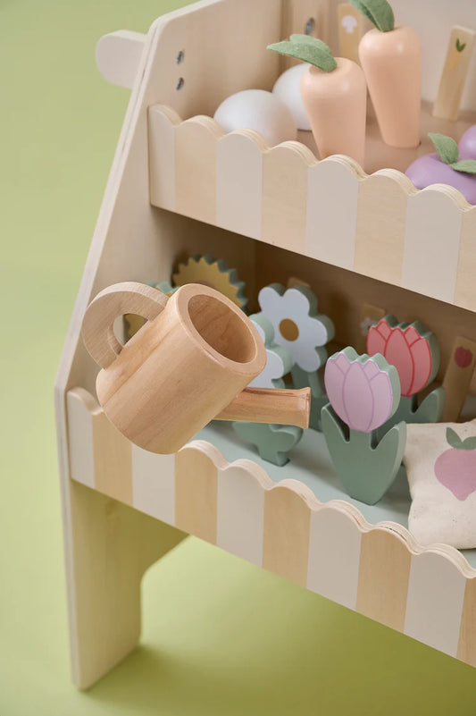 Cărucior de Grădinărit din Lemn cu Accesorii - Jucăria Anului (Jabadabado)