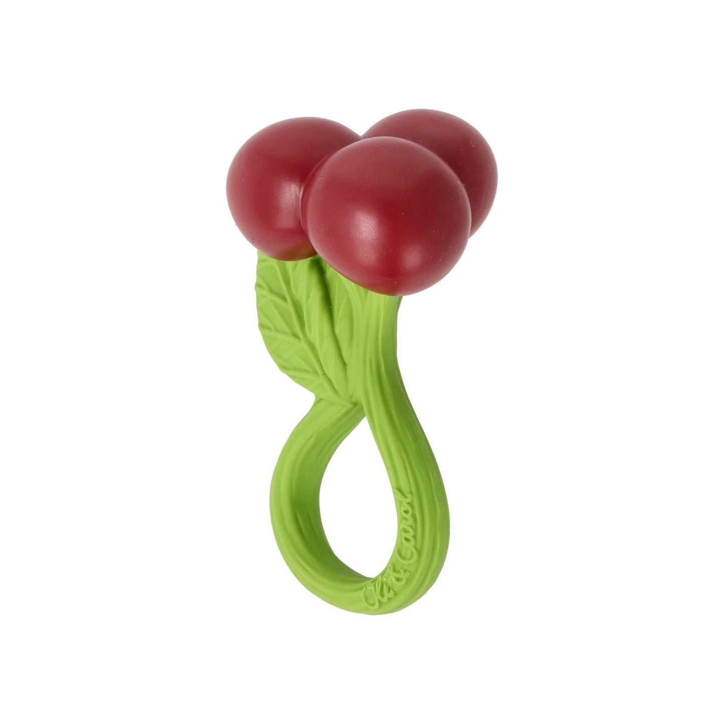 Jucărie Zornăitoare și de Dentiție din Cauciuc Natural Cireșe Oli & Carol | Aisha's Toys