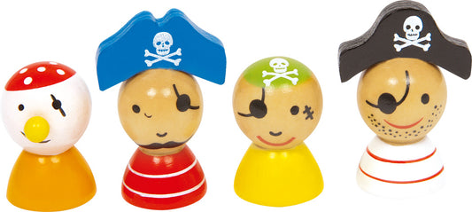 Joc Ludo "Pirate Island" din Lemn (Nu te supăra, frate!) – Small Foot | Joc de Societate Portabil