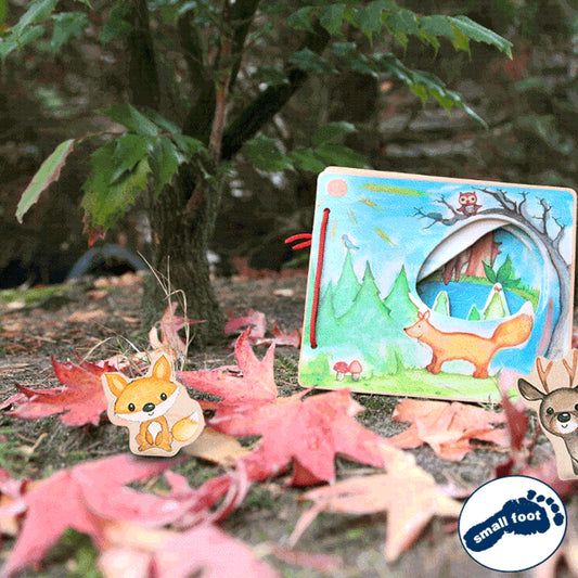 Carte Interactivă din Lemn - Aventură în Pădure - Small Foot