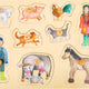 Puzzle Încastru din Lemn cu Butoni "Viața la Fermă" – Small Foot | Jucărie Educativă 1 An+