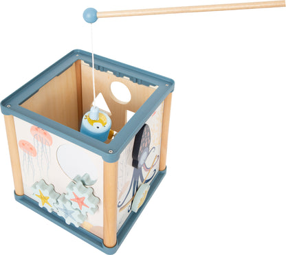 Cub de Activități din Lemn "Lumea Subacvatică" - 5 Activități cu Pescuit - Small Foot