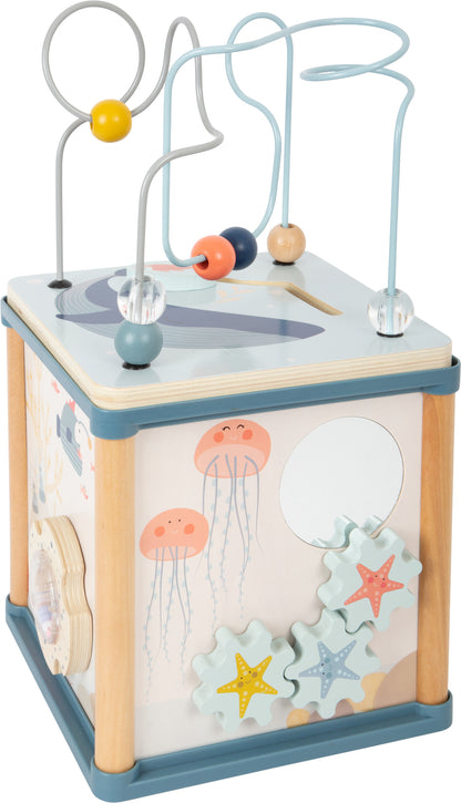 Cub de Activități din Lemn "Lumea Subacvatică" - 5 Activități cu Pescuit - Small Foot