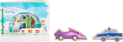 Carte Interactivă din Lemn - Poliția în Acțiune - Small Foot