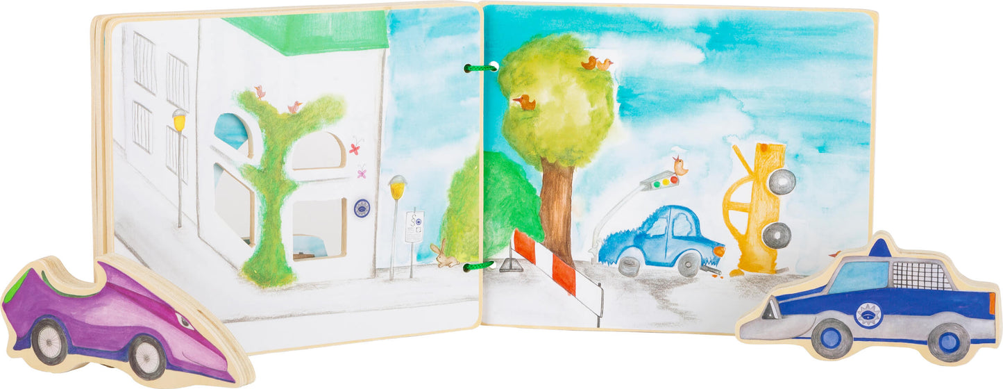 Carte Interactivă din Lemn - Poliția în Acțiune - Small Foot