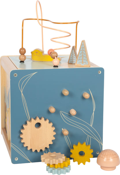 Centru de Activități Bebe - Cub Multifuncțional Seaside cu Labirint și Sortator