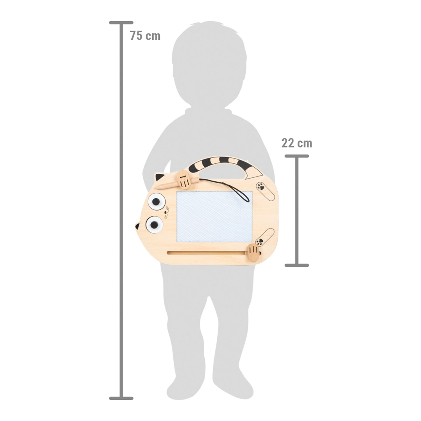 Tablă Magnetică de Desen "Pisicuța Magică" (Small Foot)