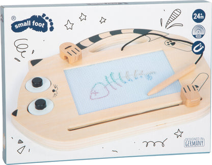 Tablă Magnetică de Desen "Pisicuța Magică" (Small Foot)