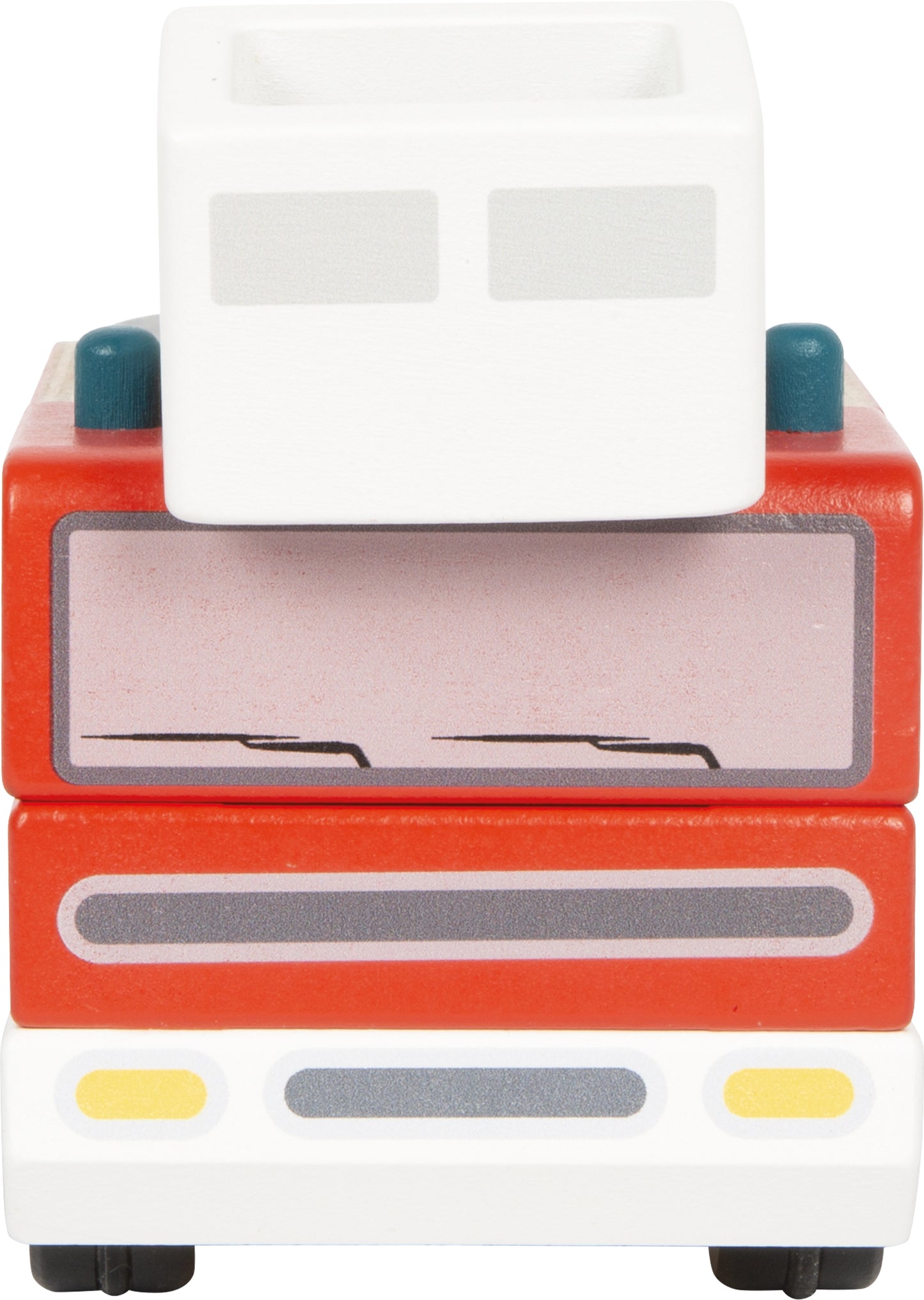 Mașină de Pompieri din Lemn cu Scară Rotativă și Macara (Small Foot)