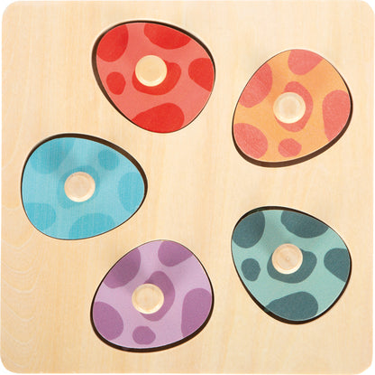 Joc de Memorie și Puzzle 3D din Lemn - Dinozauri (Small Foot)