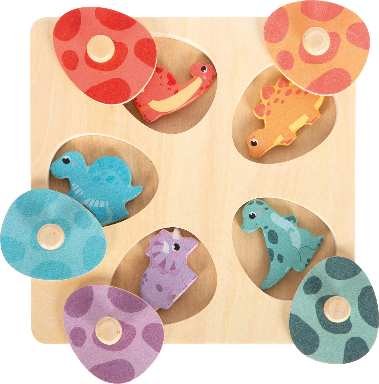 Joc de Memorie și Puzzle 3D din Lemn - Dinozauri (Small Foot)