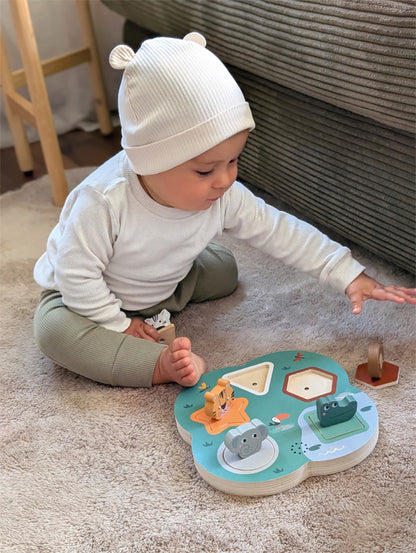 Puzzle Interactiv cu Sunete "Animale Safari" (Small Foot)