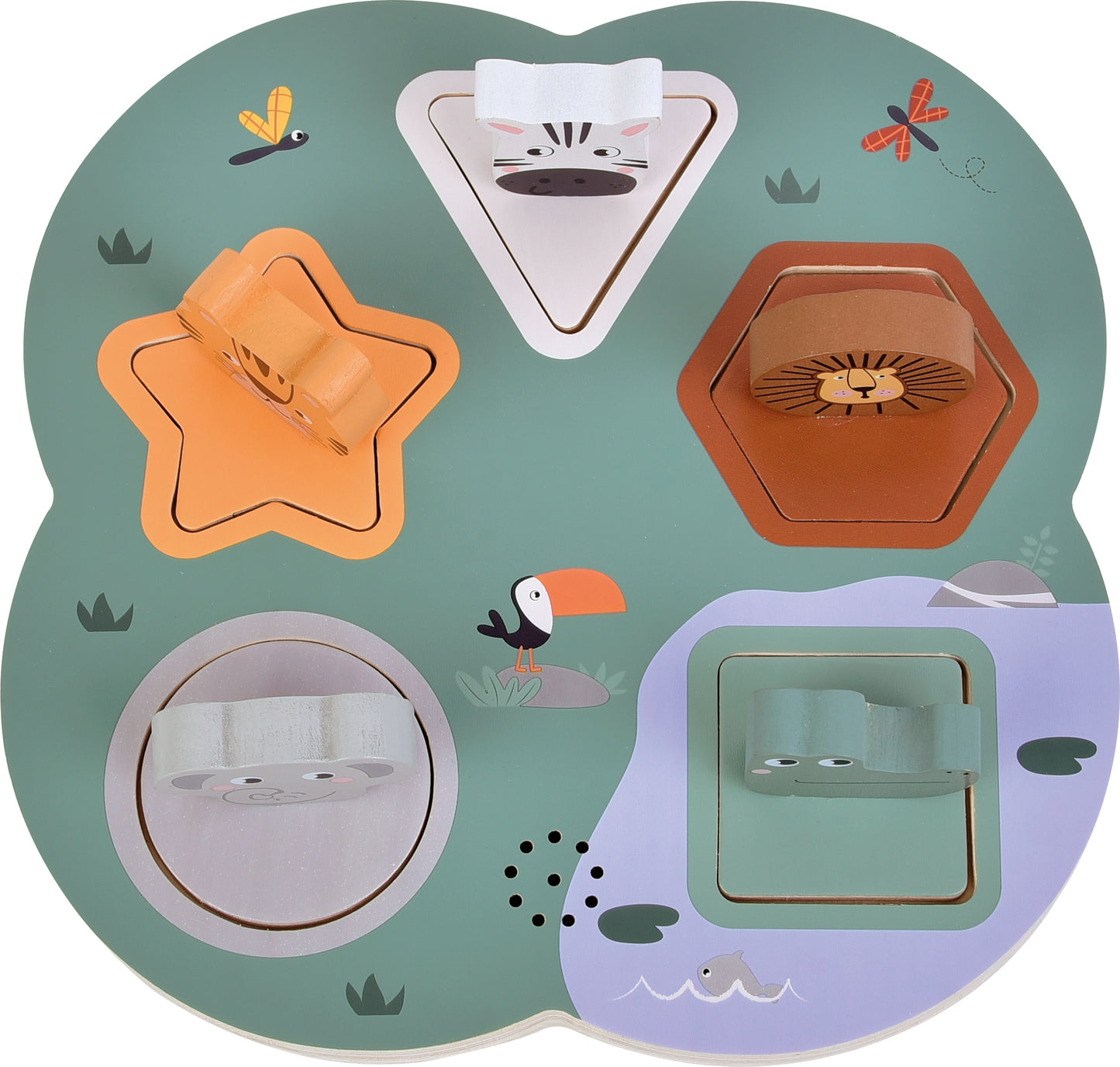 Puzzle Interactiv cu Sunete "Animale Safari" (Small Foot)