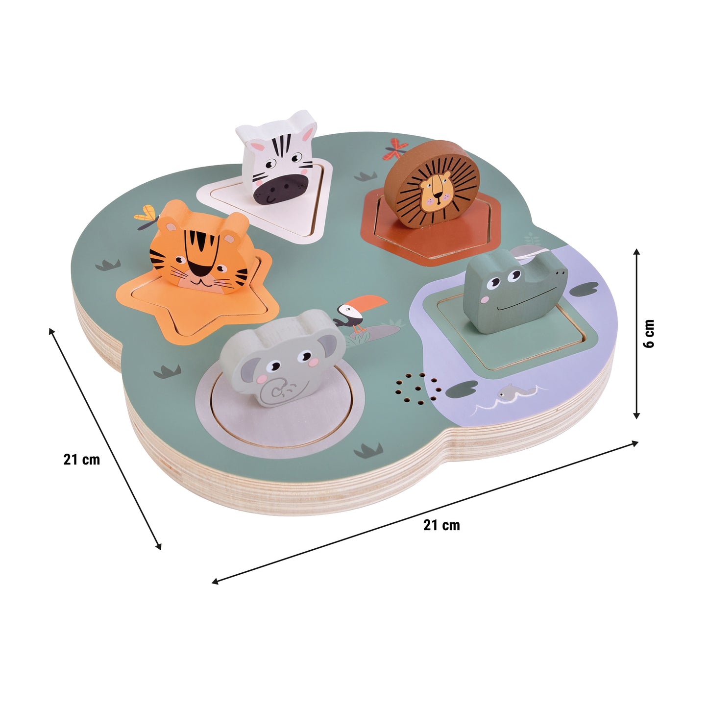 Puzzle Interactiv cu Sunete "Animale Safari" (Small Foot)