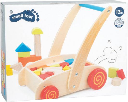 Antepremergător din Lemn cu 29 de Cuburi de Construit - Small Foot