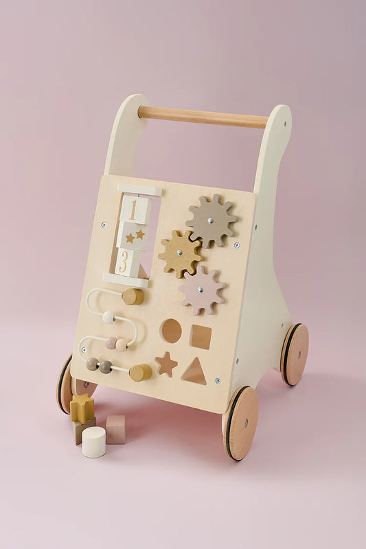 Antepremergător din Lemn cu Cuburi de Construit - Nature - Jabadabado