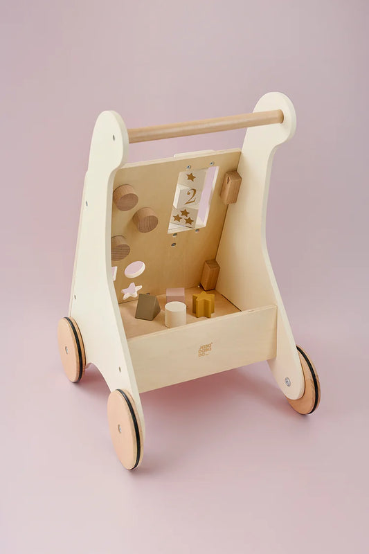 Antepremergător din Lemn cu Cuburi de Construit - Nature - Jabadabado