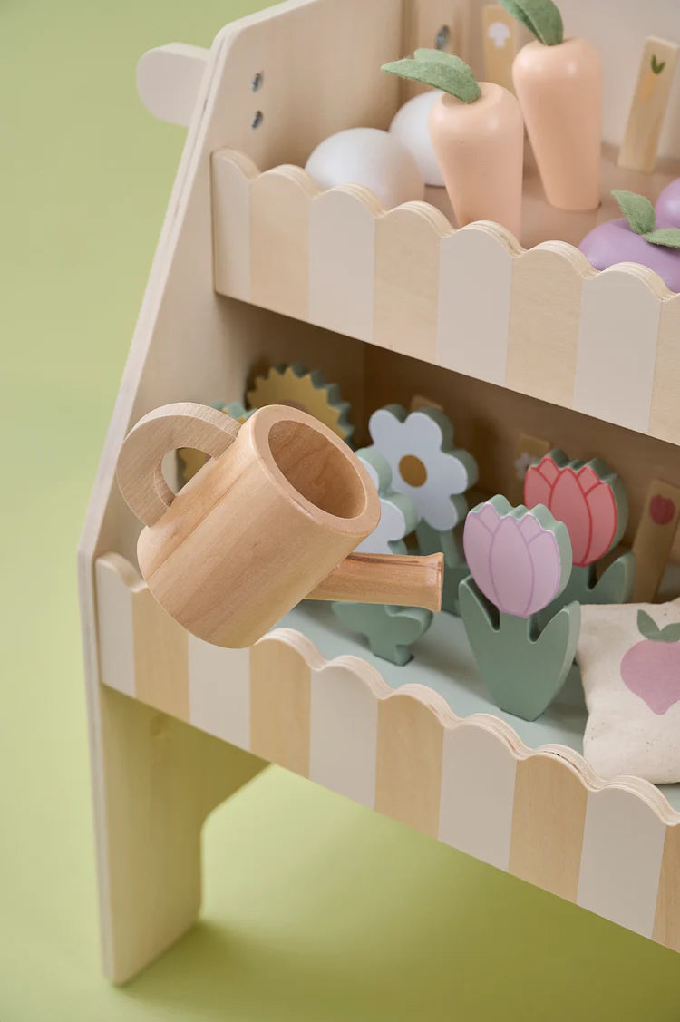 Cărucior de Grădinărit din Lemn cu Accesorii - Jucăria Anului (Jabadabado)