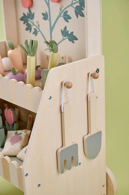 Cărucior de Grădinărit din Lemn cu Accesorii - Jucăria Anului (Jabadabado)