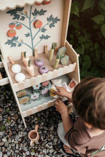 Cărucior de Grădinărit din Lemn cu Accesorii - Jucăria Anului (Jabadabado)