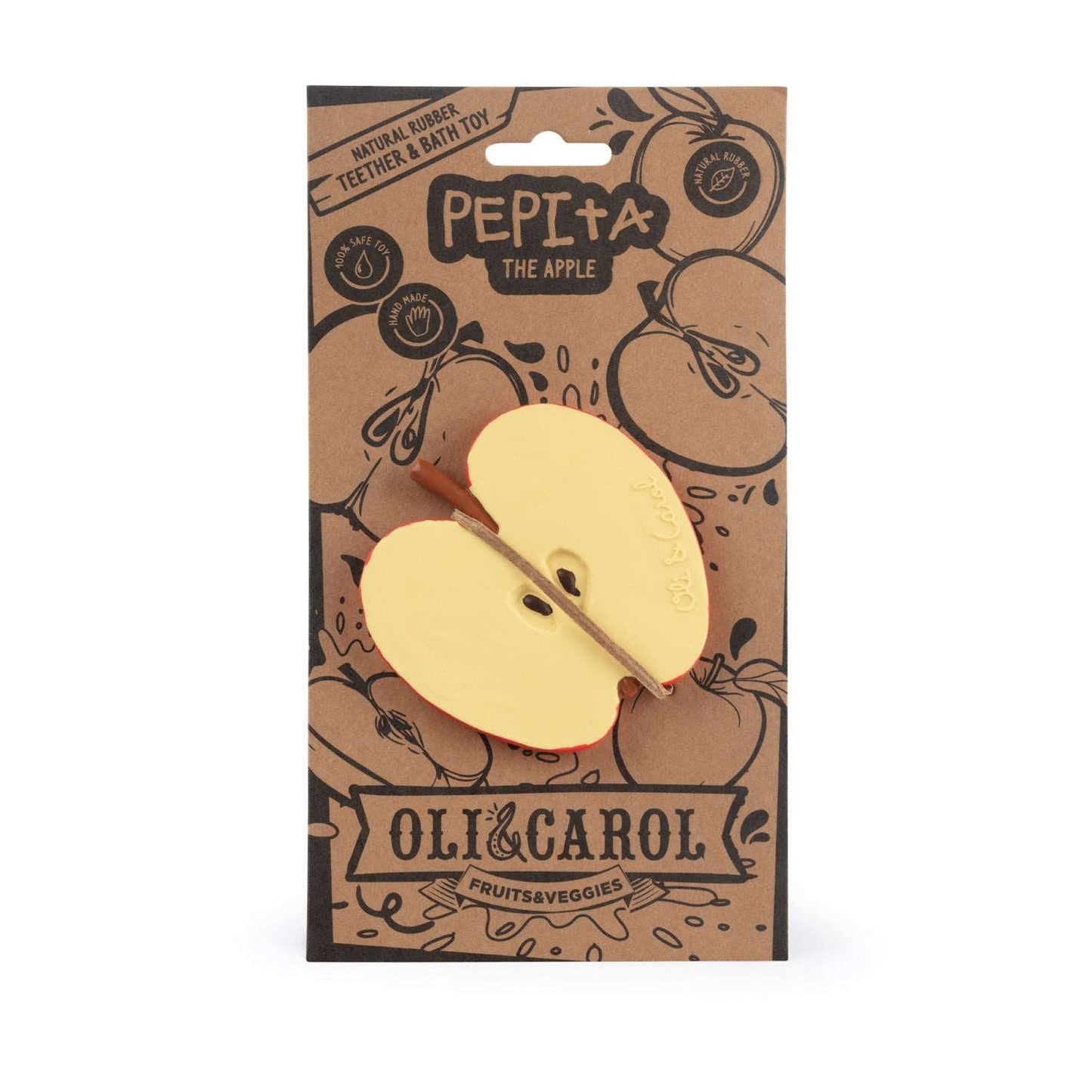 Jucărie Dentiție & Baie Măr Pepita the Apple Oli & Carol | Aisha's Toys