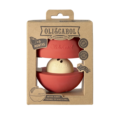 Jucărie Stivuibilă & Minge Săltăreață - Pepa the Apple (Oli & Carol)