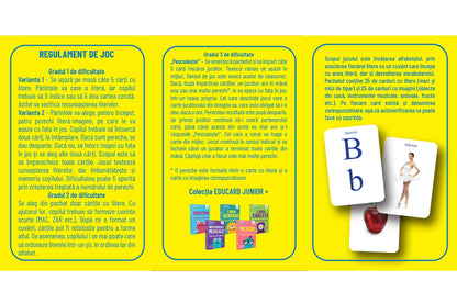 Joc de Cărți Educative: Literele și Alfabetul (Editura Gama)