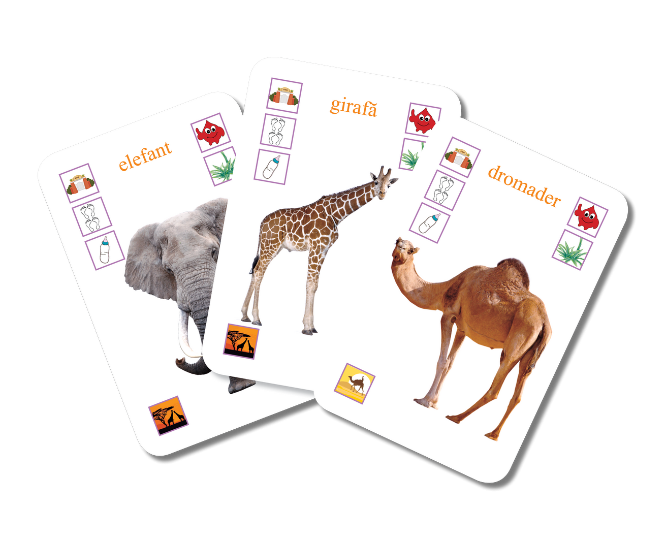 Flashcard-uri Educative: Învățăm Animalele (Cărți de Joc Expert)