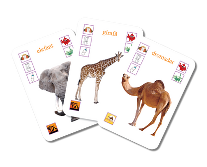 Flashcard-uri Educative: Învățăm Animalele (Cărți de Joc Expert)
