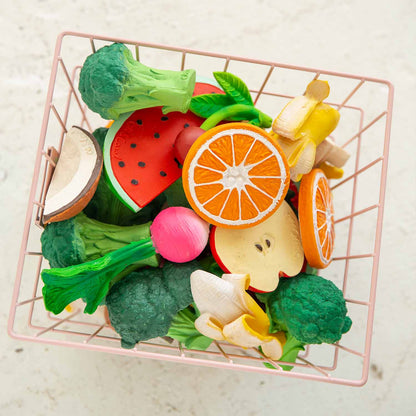 Jucărie Dentiție și Baie Bebe din Cauciuc Natural - Clementino the Orange (Oli & Carol)