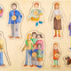 Puzzle Încastru din Lemn cu Butoni "Familia Mea" – Small Foot | Primele Puzzle-uri