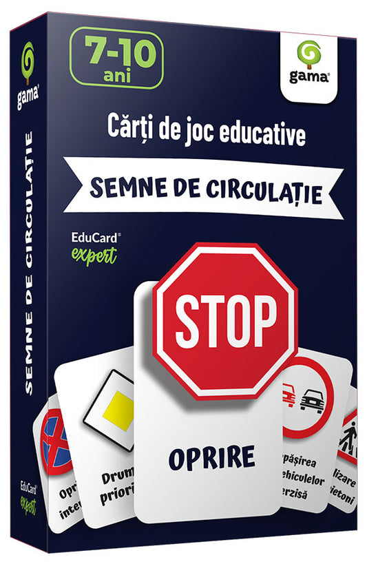 Joc Educativ: Învățăm Semnele de Circulație (Cărți de Joc Expert)