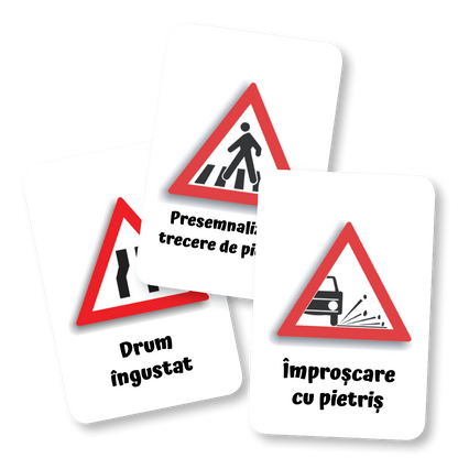 Joc Educativ: Învățăm Semnele de Circulație (Cărți de Joc Expert)